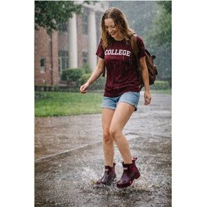 Hunter Women's Original Hayes Burgundy Red Chelsea Boots